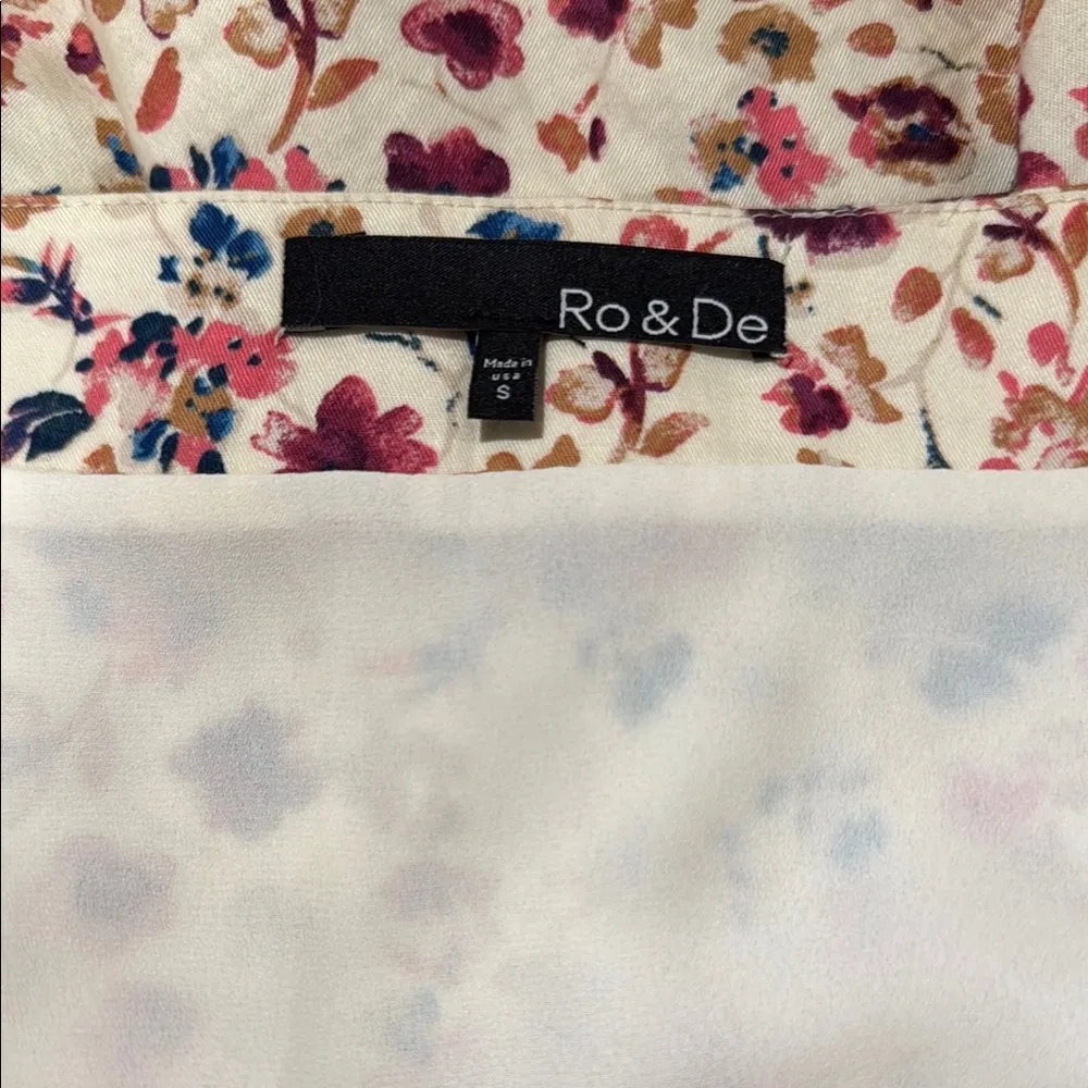 Ro & De Pink and Red Tiered Skater Mini Skirt - Image 4