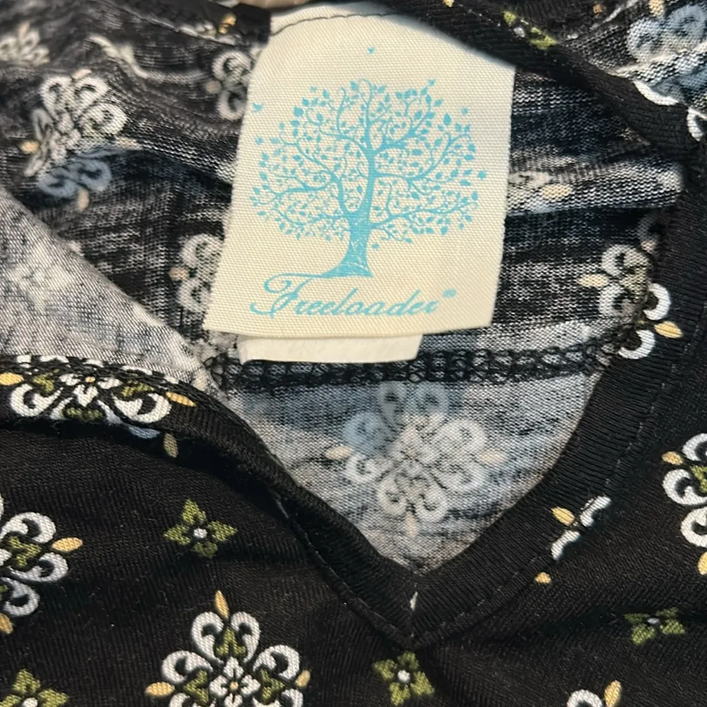 3/$15 FREELOADER soft black with cropped sleeves - Image 5