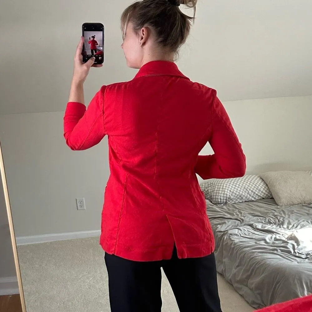 Level 99: Red Linen Blazer - Image 3