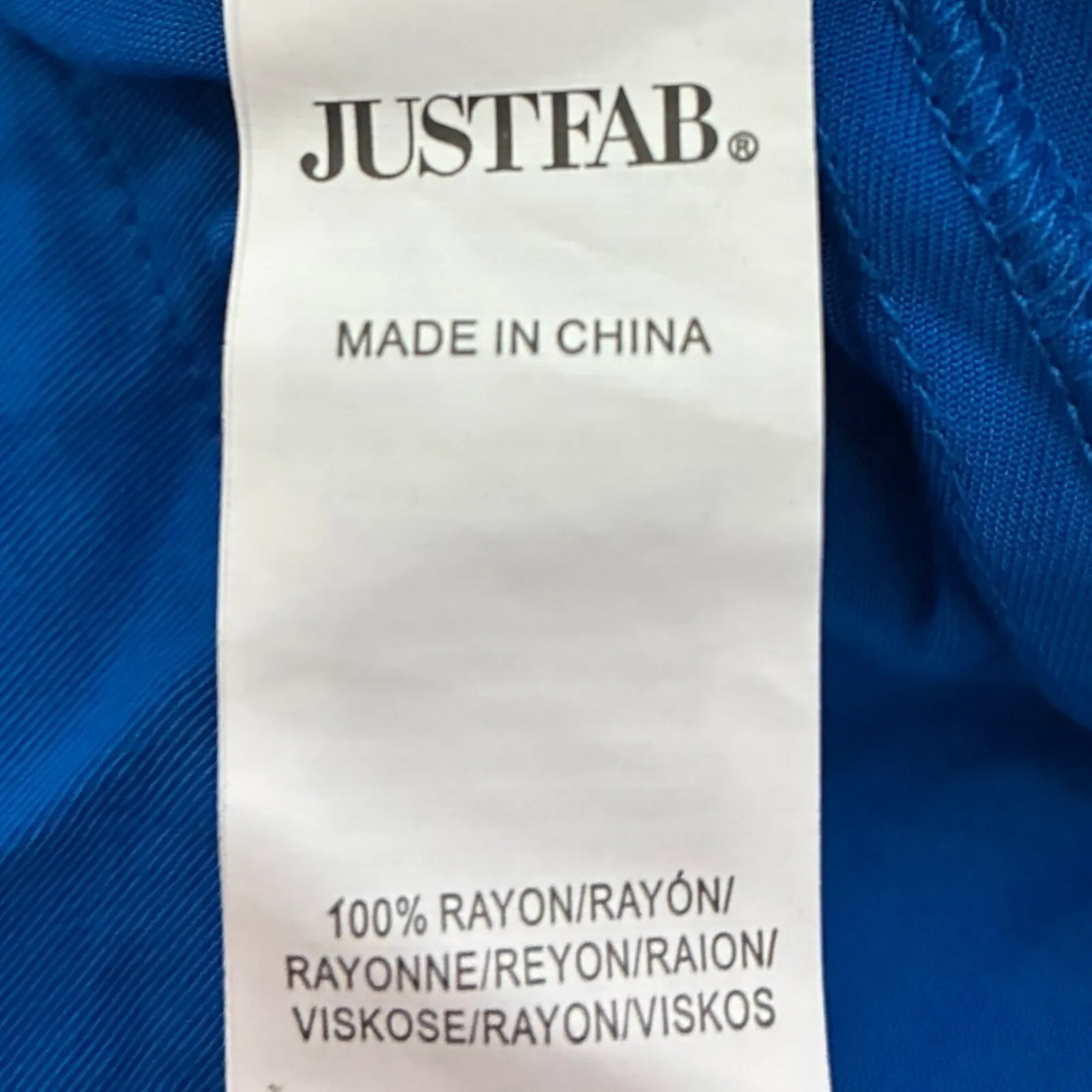 JustFab Blue Shirt Dress XL Long Sleeve Drawstring Waist Pockets Collared NWOT - Image 6