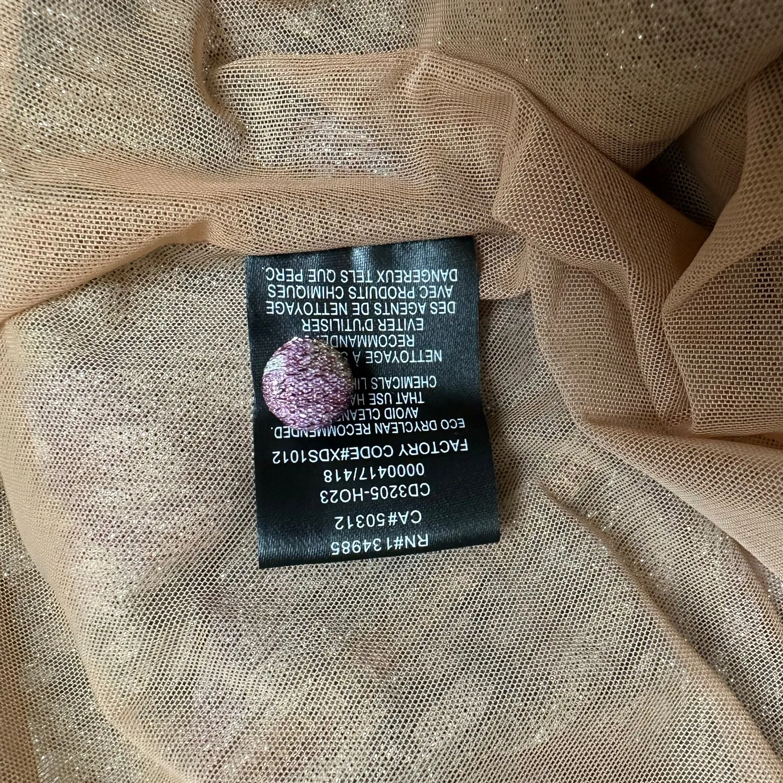 For Love and Lemons Sz XS Wynne Maxi Dress Size Cut Out Shimmer Coquette Prom Gold - Image 9