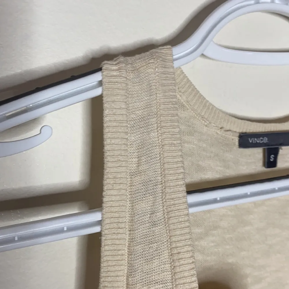 Vince textured sweater tank with pockets size S - Image 5