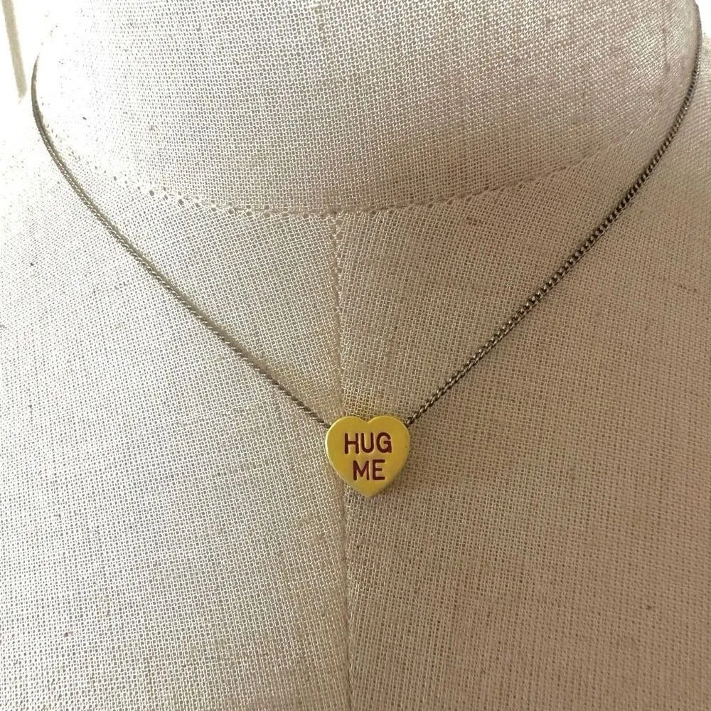 Hug Me yellow candy heart necklace - Image 2