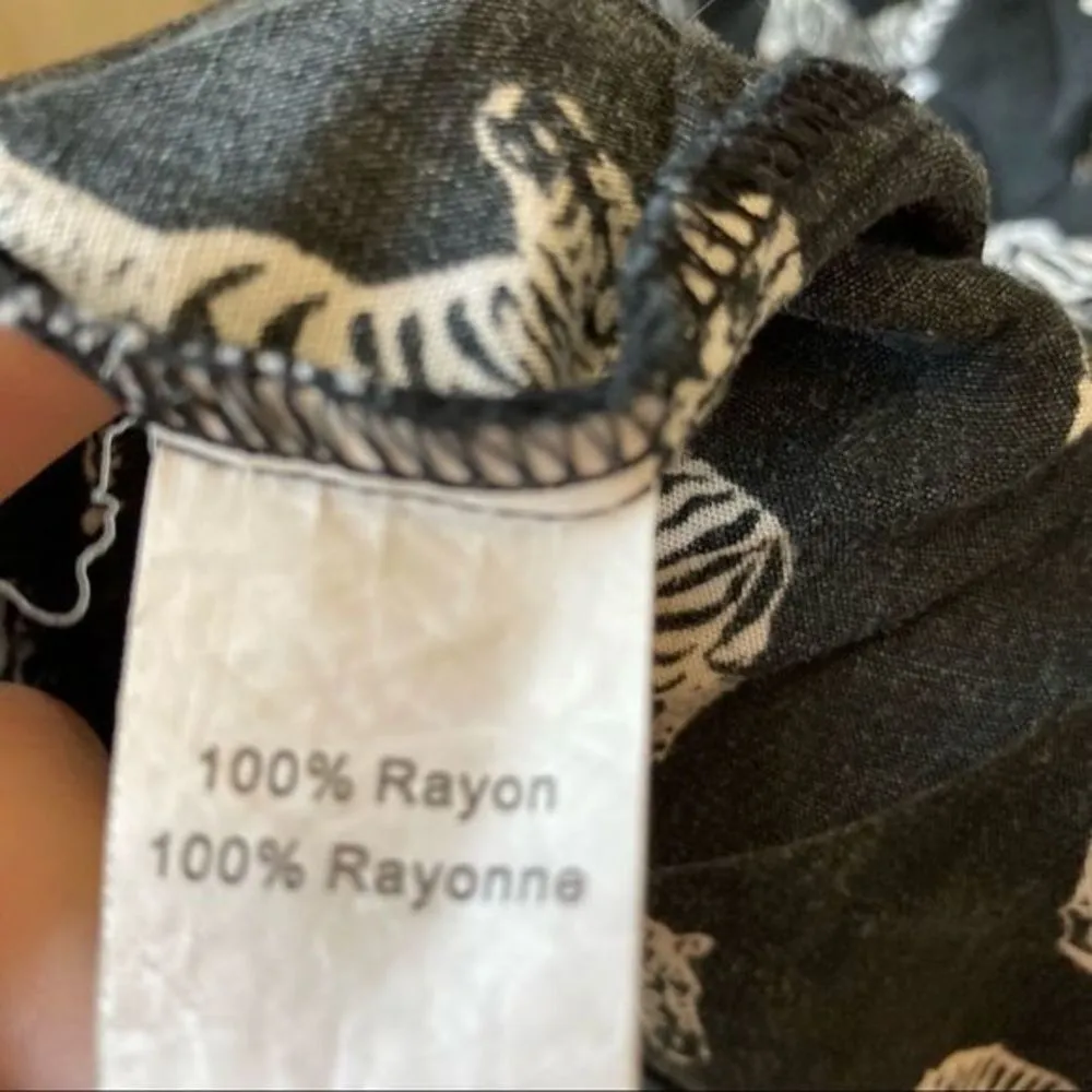 ANTHROPOLOGIE Porridge Zebra Print Shirt Dress Mini Sleeveless Size 4 Novelty - Image 5