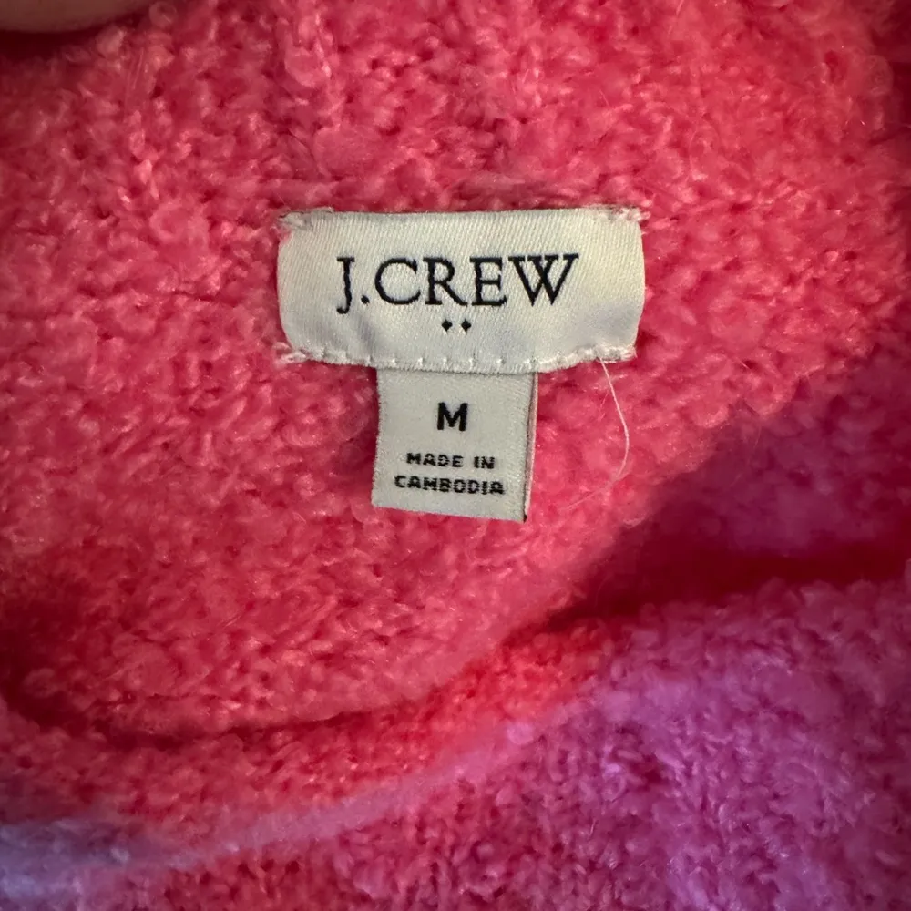 J. Crew Factory Women’s Mock Neck Sweater, extra soft yarn, Pink, Medium Pink - Image 7