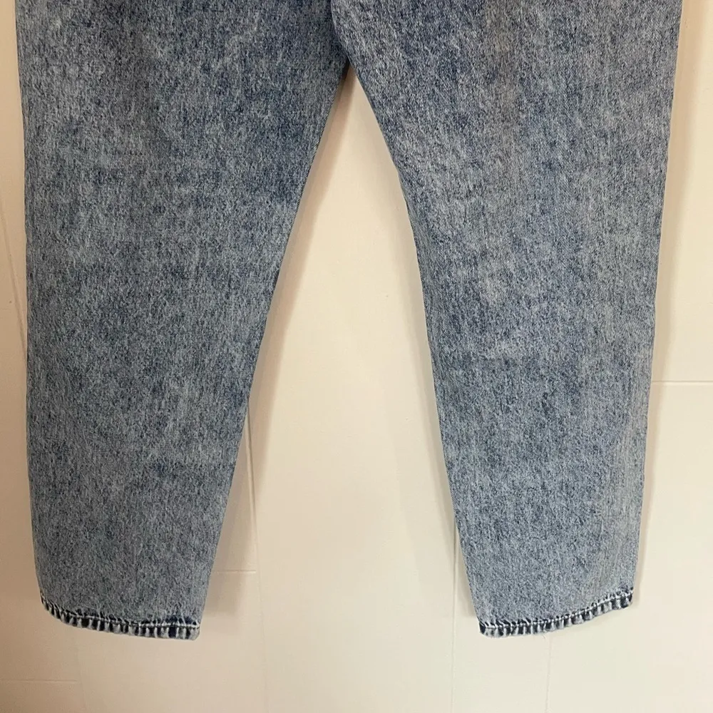 nature denim high rise light wash distressed mom jean women’s size 11 inseam 29 Blue - Image 8