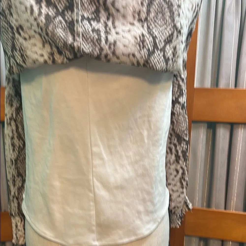 Fun & Flirt Gray and Black Fitted Smocked Blouse - Image 10