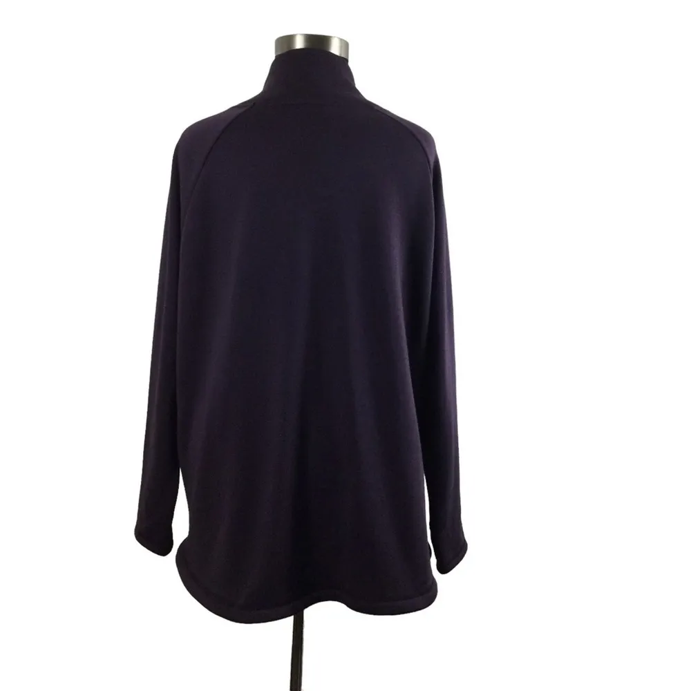 Athleta Cozy Karma Asym Pullover Sweatshirt Purple Plus Size Nwot - Image 12