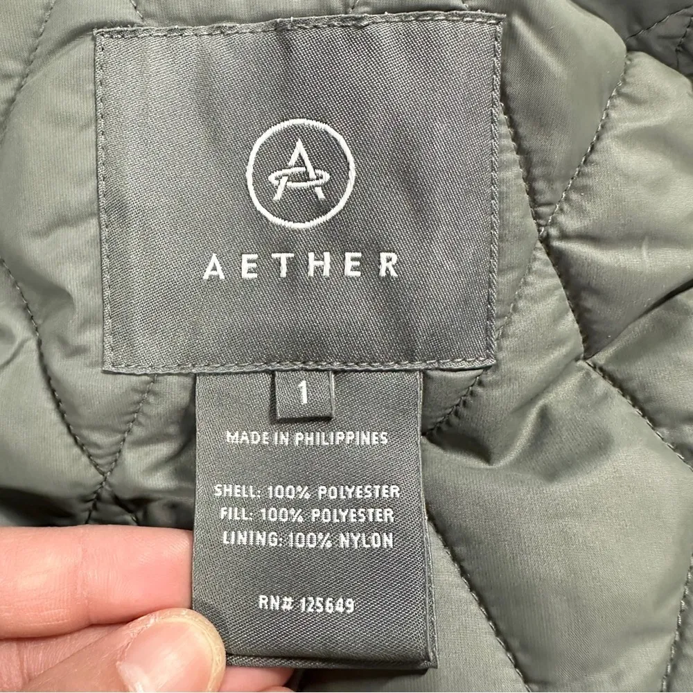 Aether Women’s Insulated Quilted Vega Vest Mock Collar Outdoor Gray Size 1/US XS - Image 11