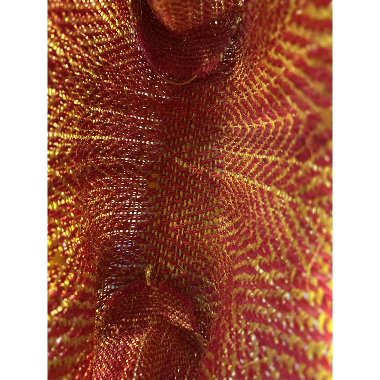 Handwoven Tote with Henequen Handcraft Bag Orange - Image 6