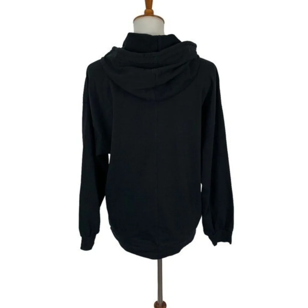 Open Edit Hoodie XS Black Oversized Streetwear Lounge Athleisure Cozy - Image 4