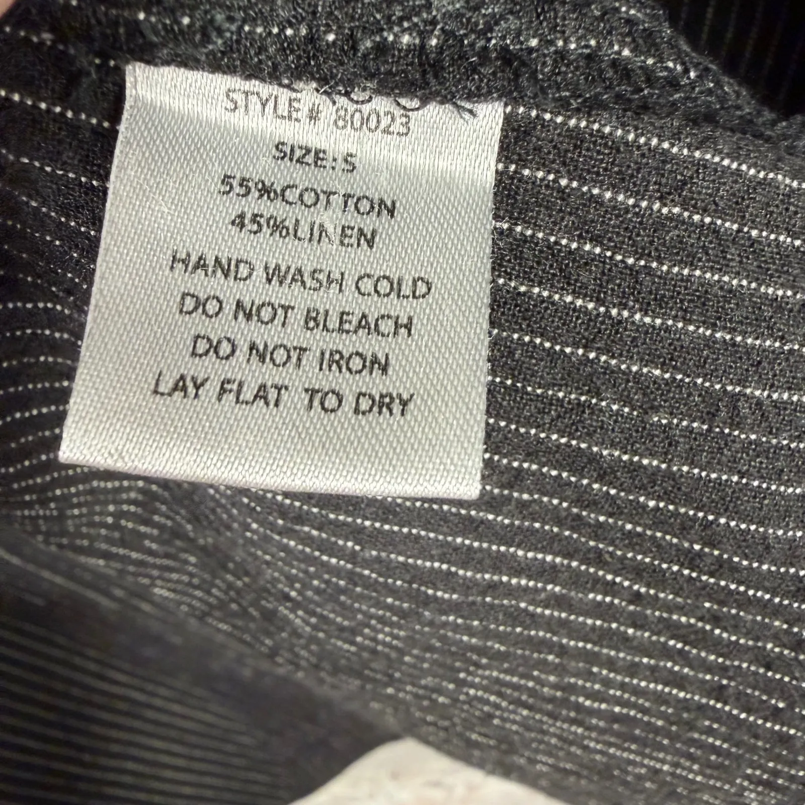 Grade & Gather  Pinstripe Lightweight Jacket Tunic Womens S Longline Button Front - Image 15