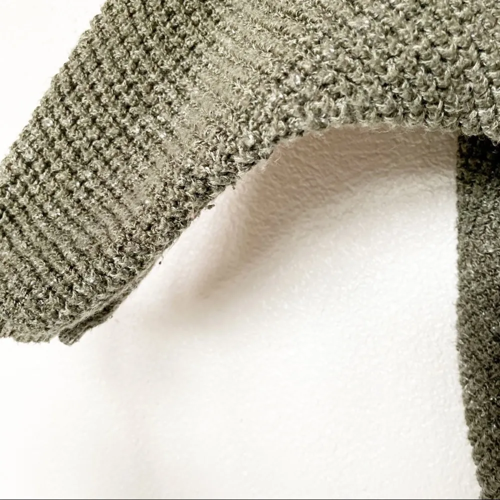 Universal Thread Green Open Front Knit Cardigan Size Small - Image 6