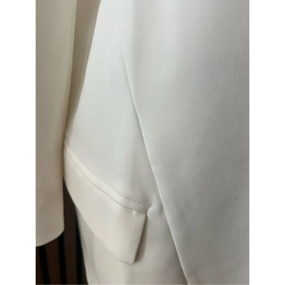 Armani exchange white blazer long sleeve long blazer size 10 - Image 3