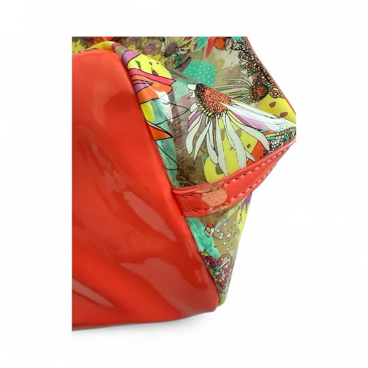 Sakroots Clear Koi‎ Tote Shoulder Purse Coral BeachPool Bag w/Makeup Wallet - Image 6
