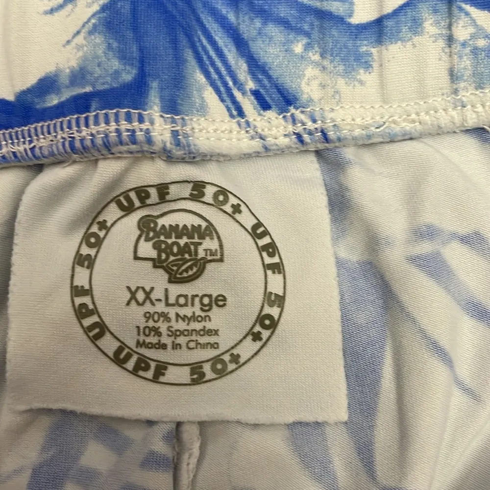 Blue & White Floral Print Skorts UPF 50+ with Side Pockets Size XXL - Image 6
