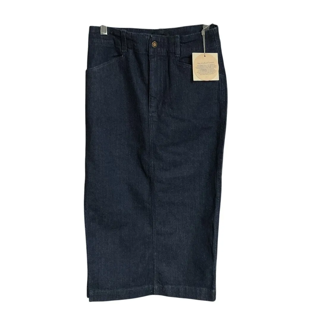 Favorite Daughter Women's‎ Mischa Skirt in Flores Denim Size 6/23 Side Slit NEW Blue - Image 5