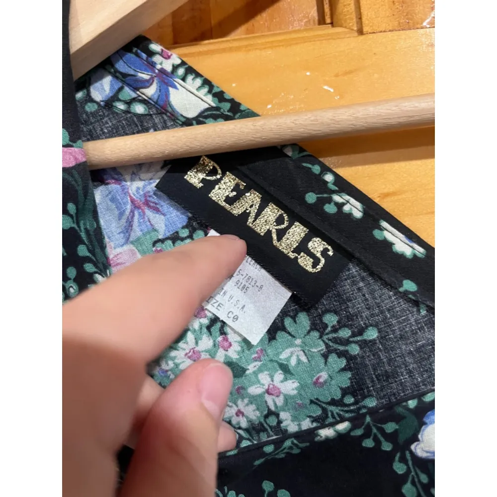 Vintage Pearls CottageCore Puff Sleeve Crochet Detail Maxi Body Dress Size 2X - Image 5