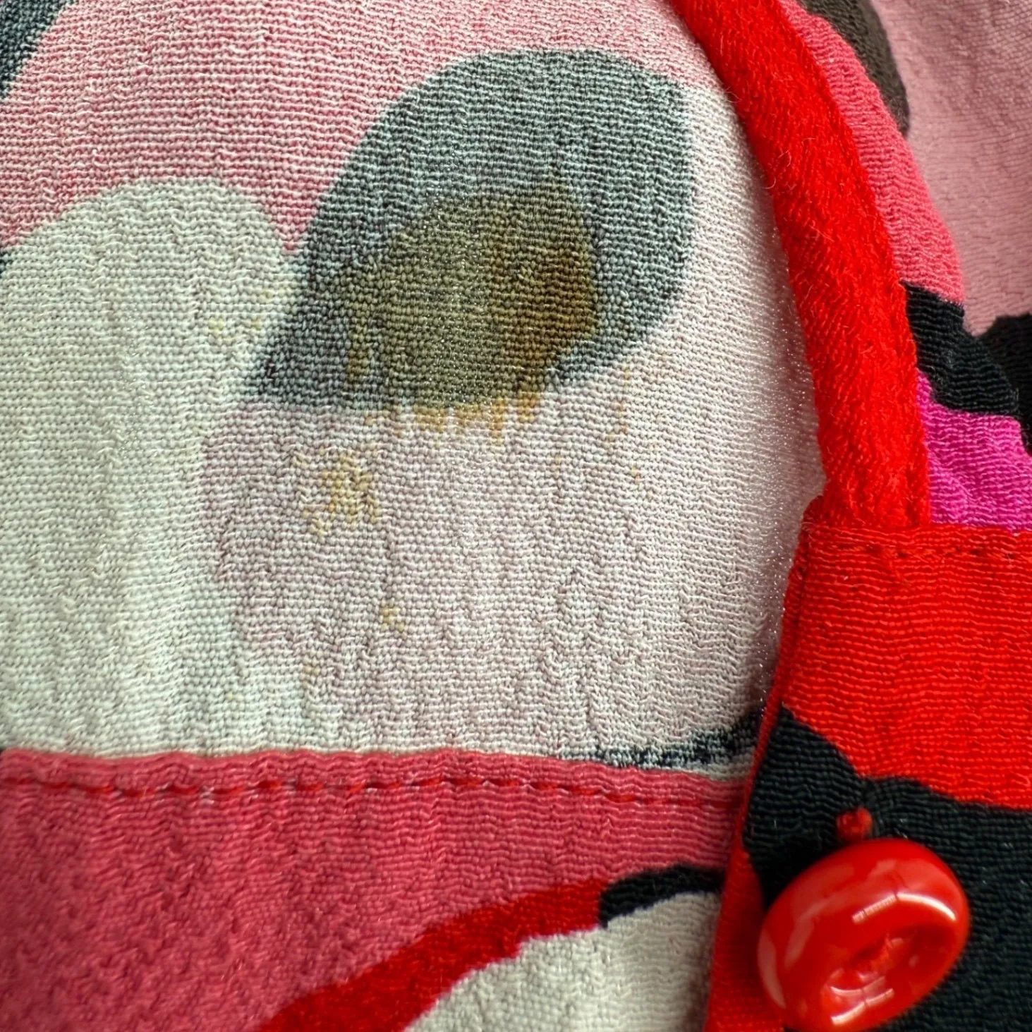 Kate Spade Deco Rose Peplum Blouse Top Floral Long Sleeve Red Size 0 Feminine - Image 14