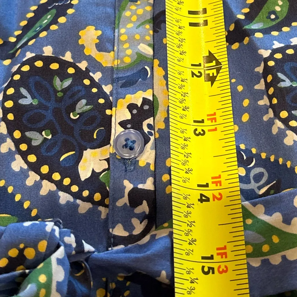 Croft & Barrow Blue Paisley Women's Dress size S - Image 11