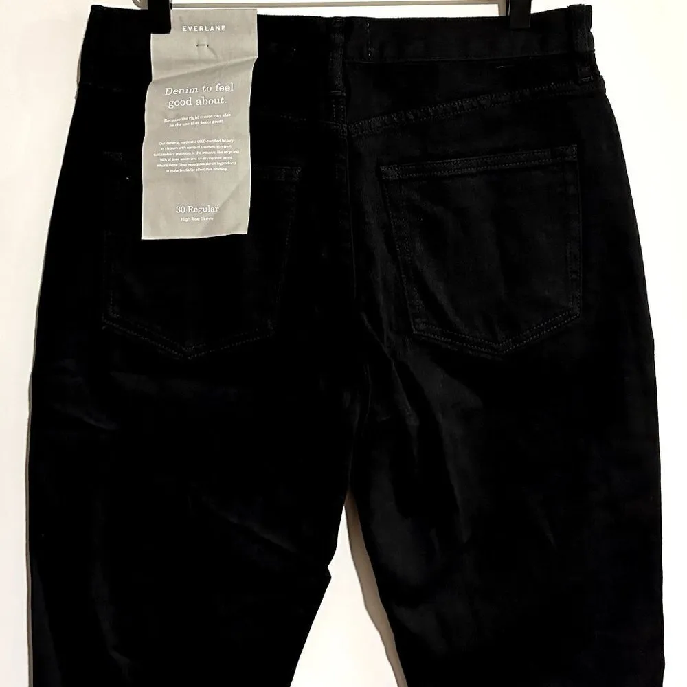 NWT Everlane The High Rise Skinny Jean in Black - Size 30 - Image 7