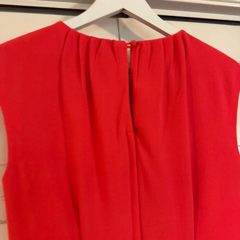 H&M NWT crepe bright orange sheath dress size 8 - Image 6