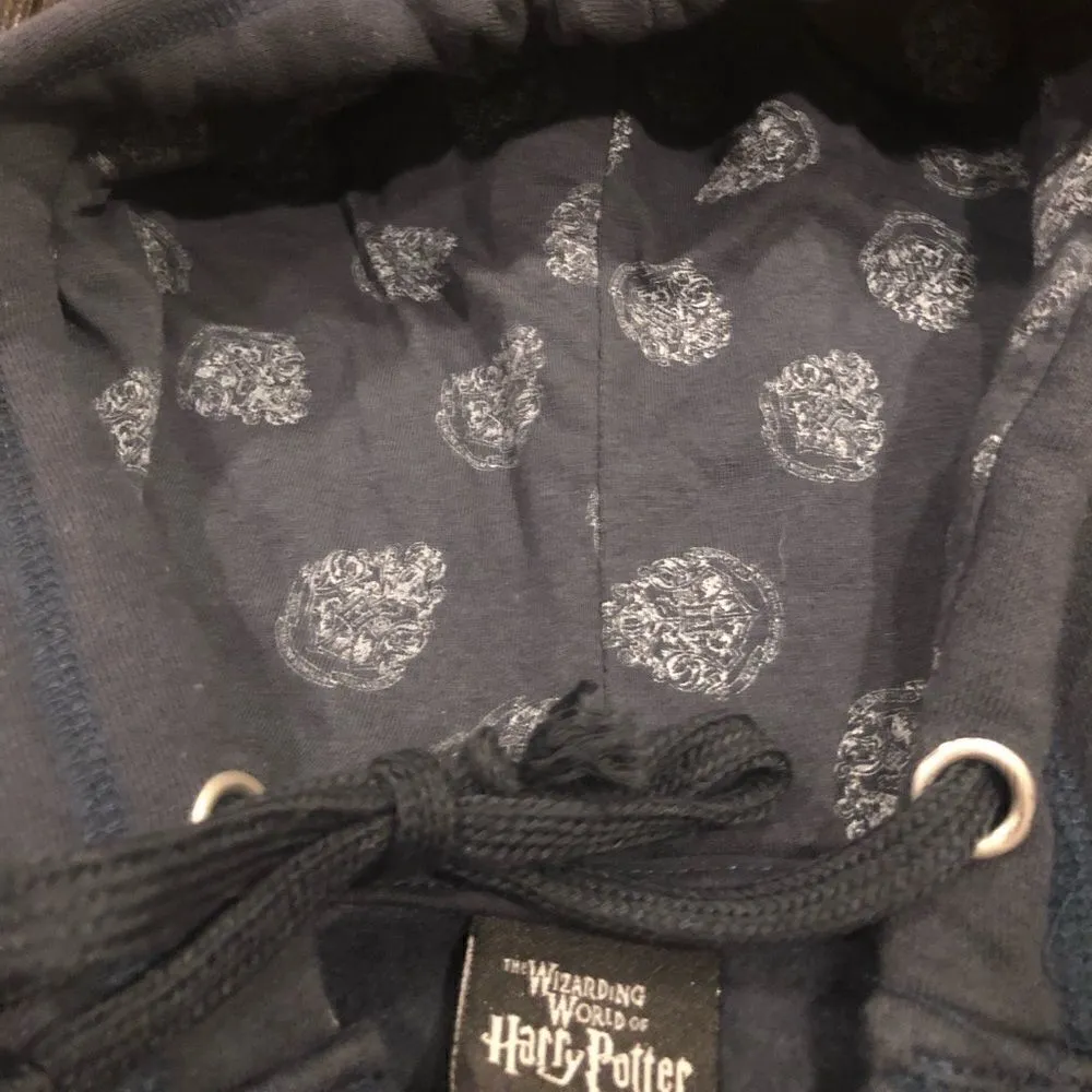 Harry Potter Hogwarts Universal Studios Navy Blue Hoodie Juniors SM Size undefined - Image 6