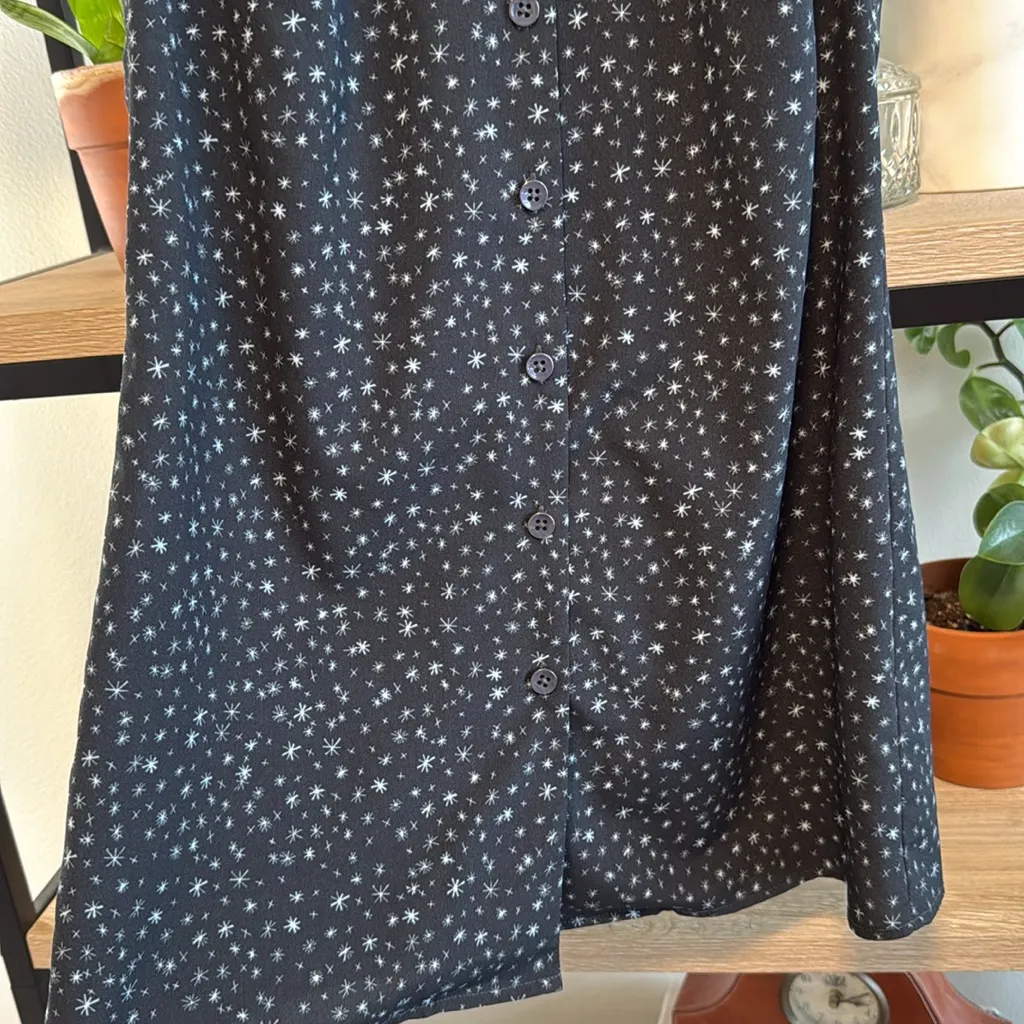 Cabi 3429 Astral Woven Blouse Starry Night Celestial Star Print Tank Top, XS - Image 5