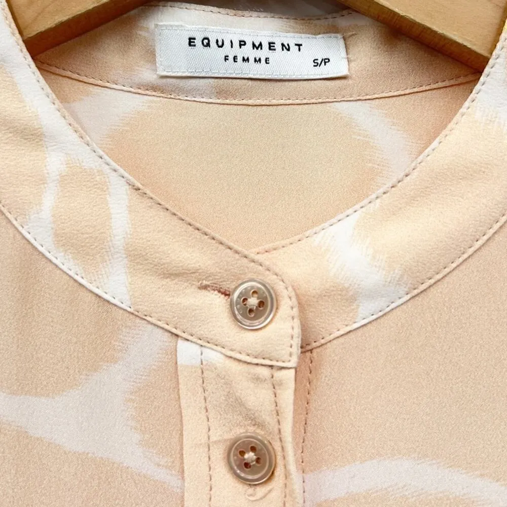 EQUIPMENT Collarless Engineered Cape Town Collage Print Button Up size S - Image 7