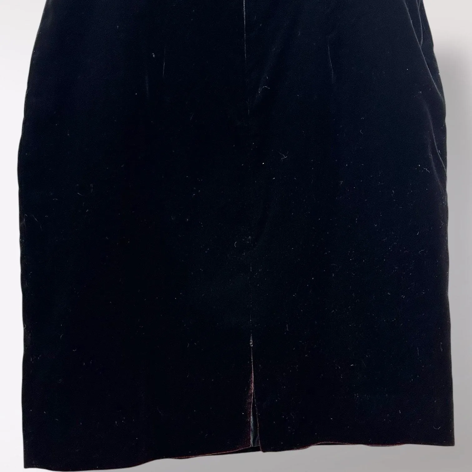 Vintage Ninety 6 Deep Purple Black Velvet Dress Formal Sexy‎ Party Holiday 60s - Image 7