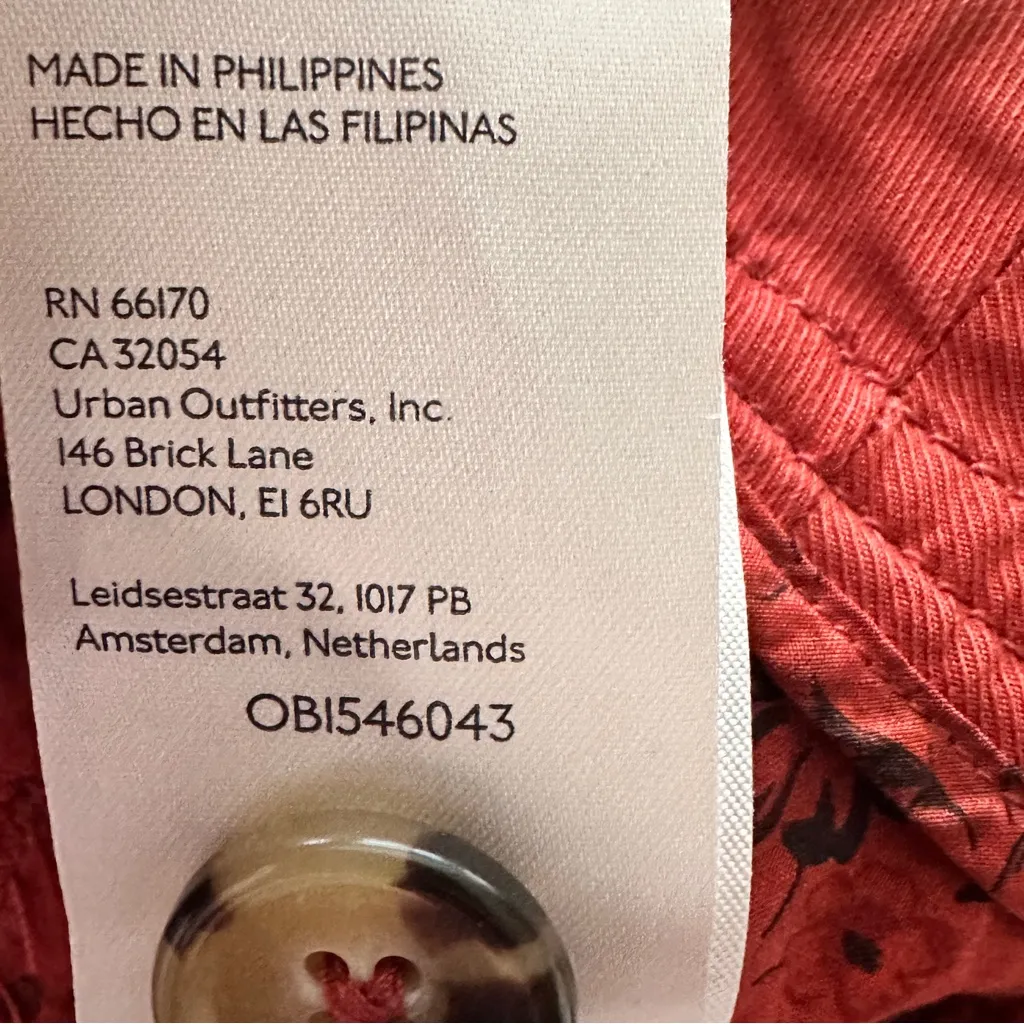 NWT Anthropologie orange baggy woman’s  Wide-Leg high rise Pants size 8 - Image 9