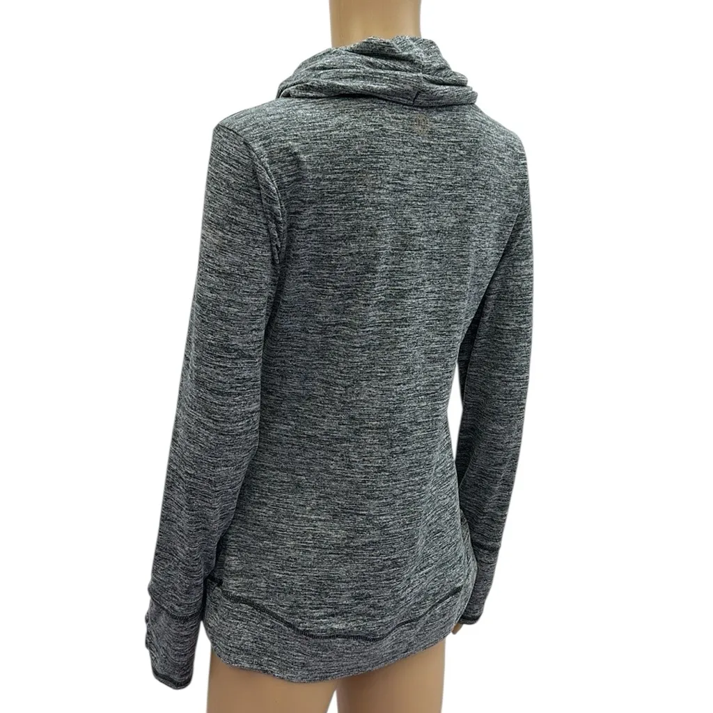 Balance Collection Cowl Neck Long Sleeve Thumb Hole Kangaroo Pocket Shirt Small - Image 5