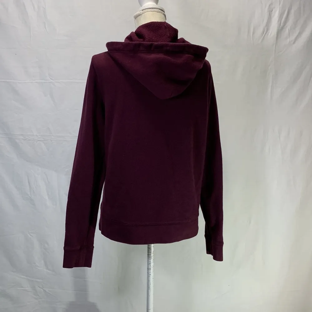 PINK Victoria’s Secret Burgundy Eggplant Hoodie Size Large - Image 8