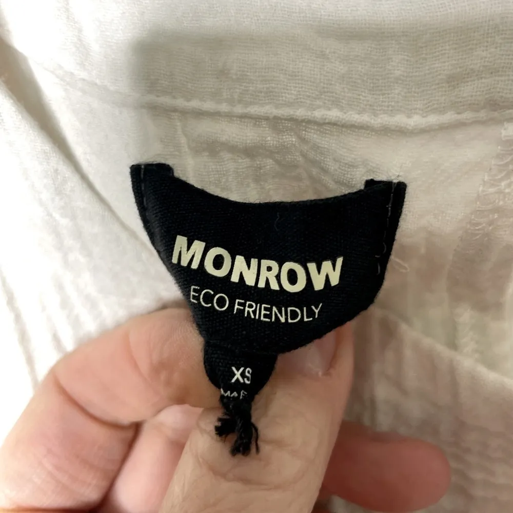 MONROW White Gauze Romper XS 522 - Image 7