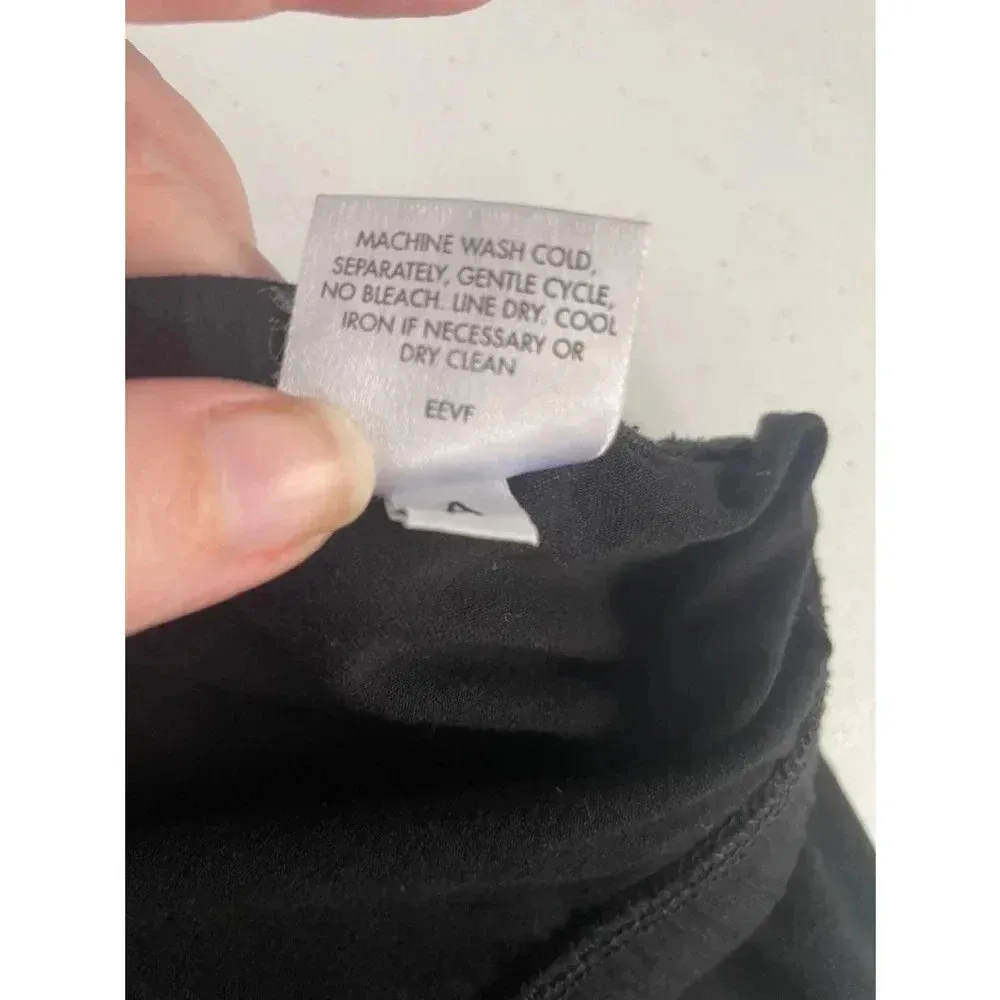 Eileen Fisher Women's Black Ponte Leggings Size Large Slim Crop EUC! 0116‎ - Image 10