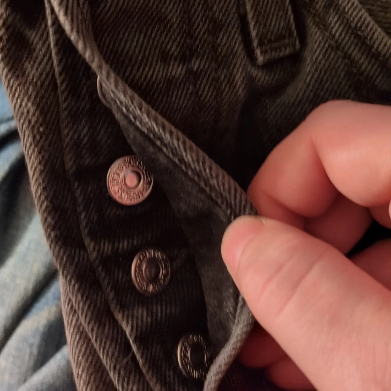 Levi's Premium 501 Original High Rise Straight Leg Button Fly Black Jeans 26x30 - Image 8