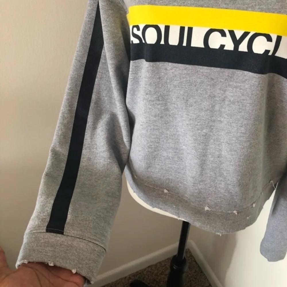 Soul Cycle Distressed Pullover Sweatshirt - Image 6
