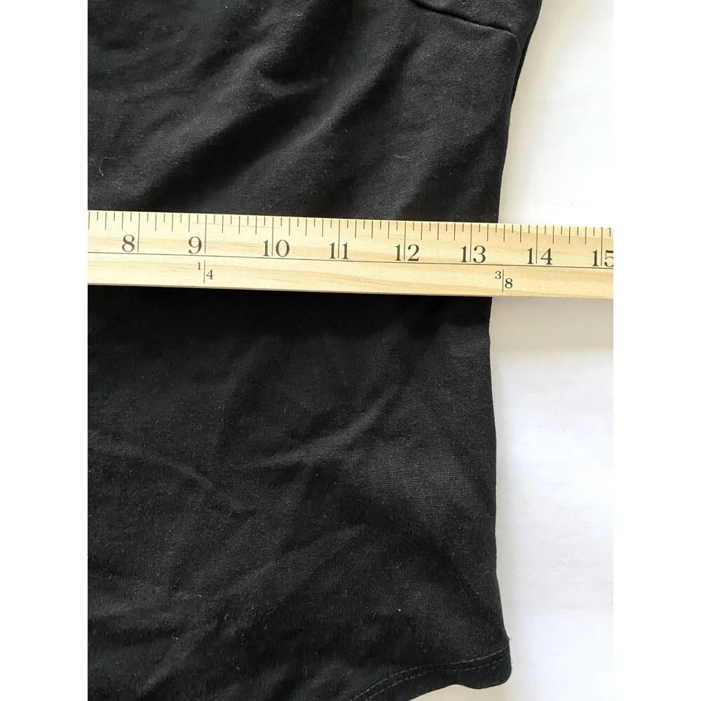 Lulus Like a Bird Black Off the Shoulder Bodysuit Stretchy 3/4 Sleeve Chic Sz L - Image 7