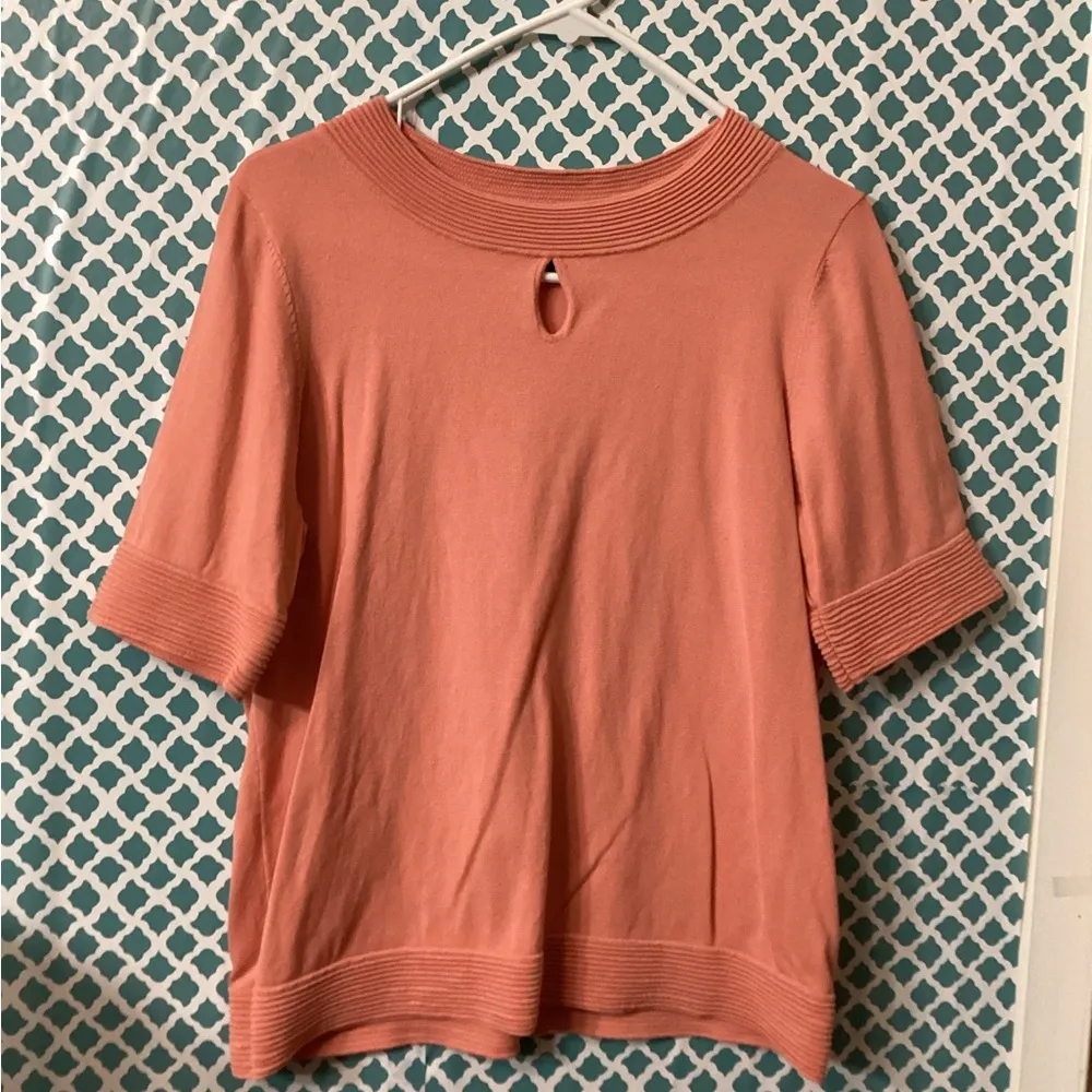 Pendleton women’s Pink Boxy Blouse size large silk blend - Image 2