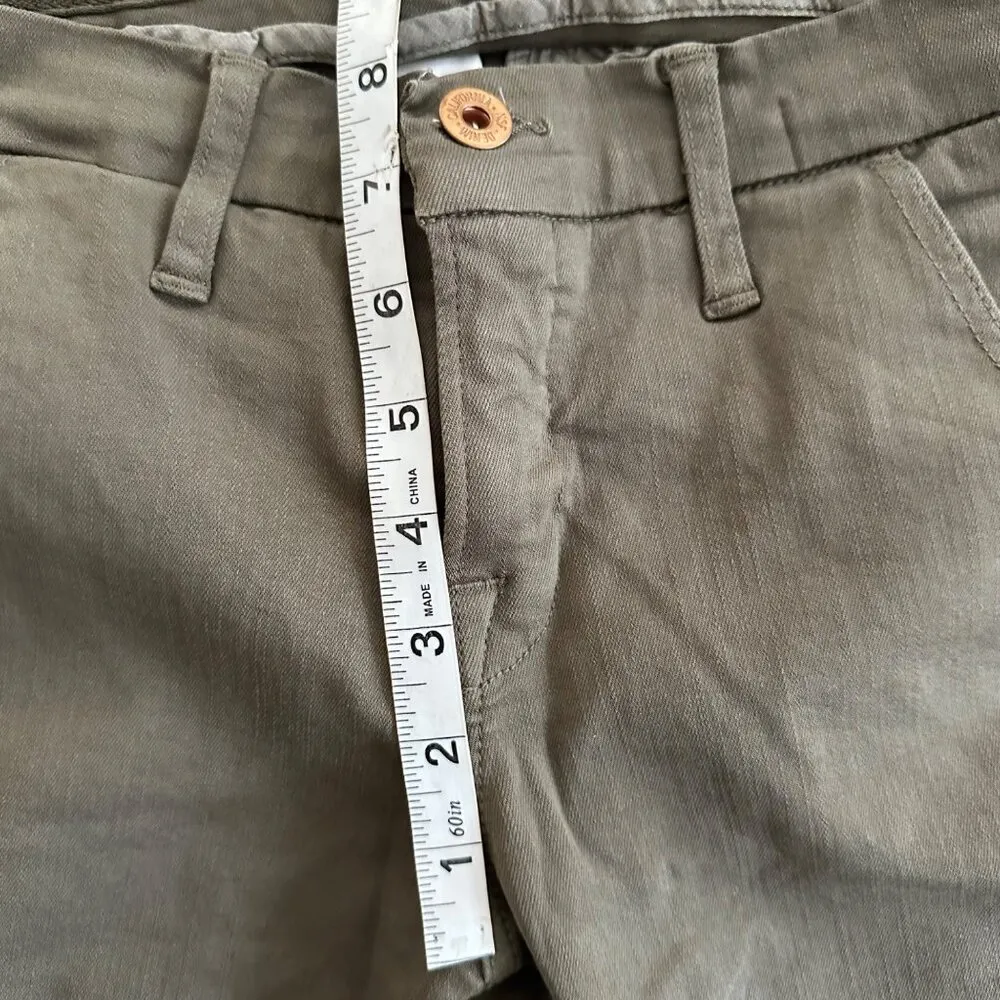 NSF The Wallace Olive Green Skinny Jeans with Side Sparkle Stripe sz 24 - Image 7