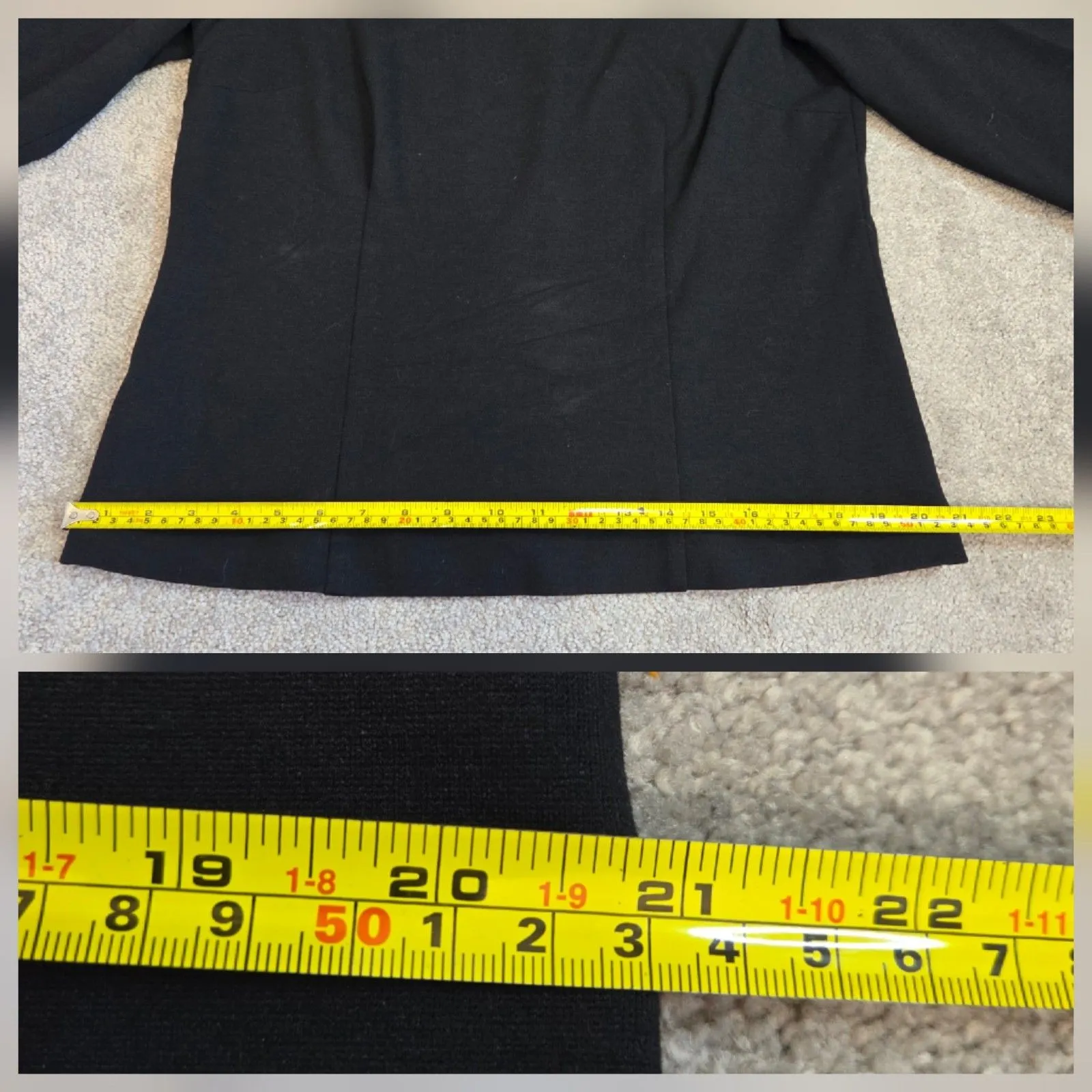 Pendleton  Women’s Holiday Top Black Bling Beaded Large Wool Blend 3/4 Sleeve - Image 9