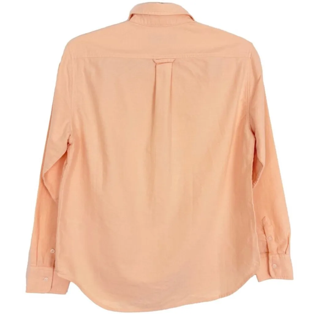 Everlane The Relaxed Oxford Shirt Apricot Organic Cotton Womens Size 6 Button Up - Image 3