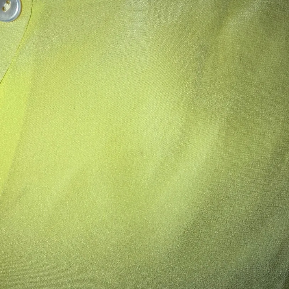 Green silk ruffled sleeves blouse Erika Cavallini Yellow Size 6 - Image 8