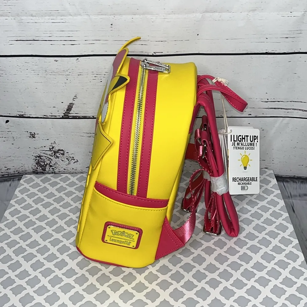 Brand New! Loungefly Pokémon Pikachu Santa Christmas Light-Up Backpack - Image 2