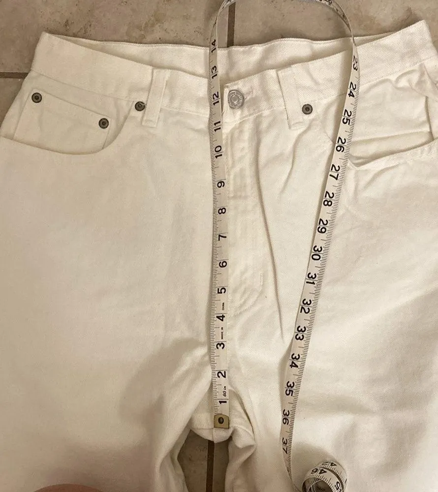 Vintage KA Denim Mom Jeans White Size 8 - Image 8