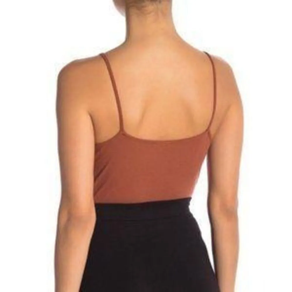 ✨ BP Rust Sequoia V Neck Ribbed Thong Bodysuit ✨ - Image 2