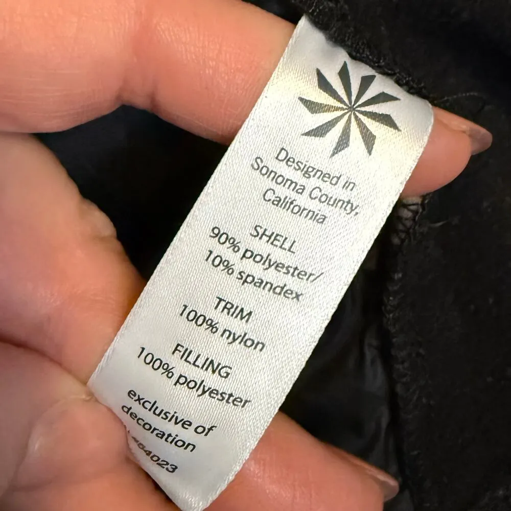 Athleta Women’s XXS Black Rock Springs Quilted Vest Winter Fall Sporty Pockets - Image 8