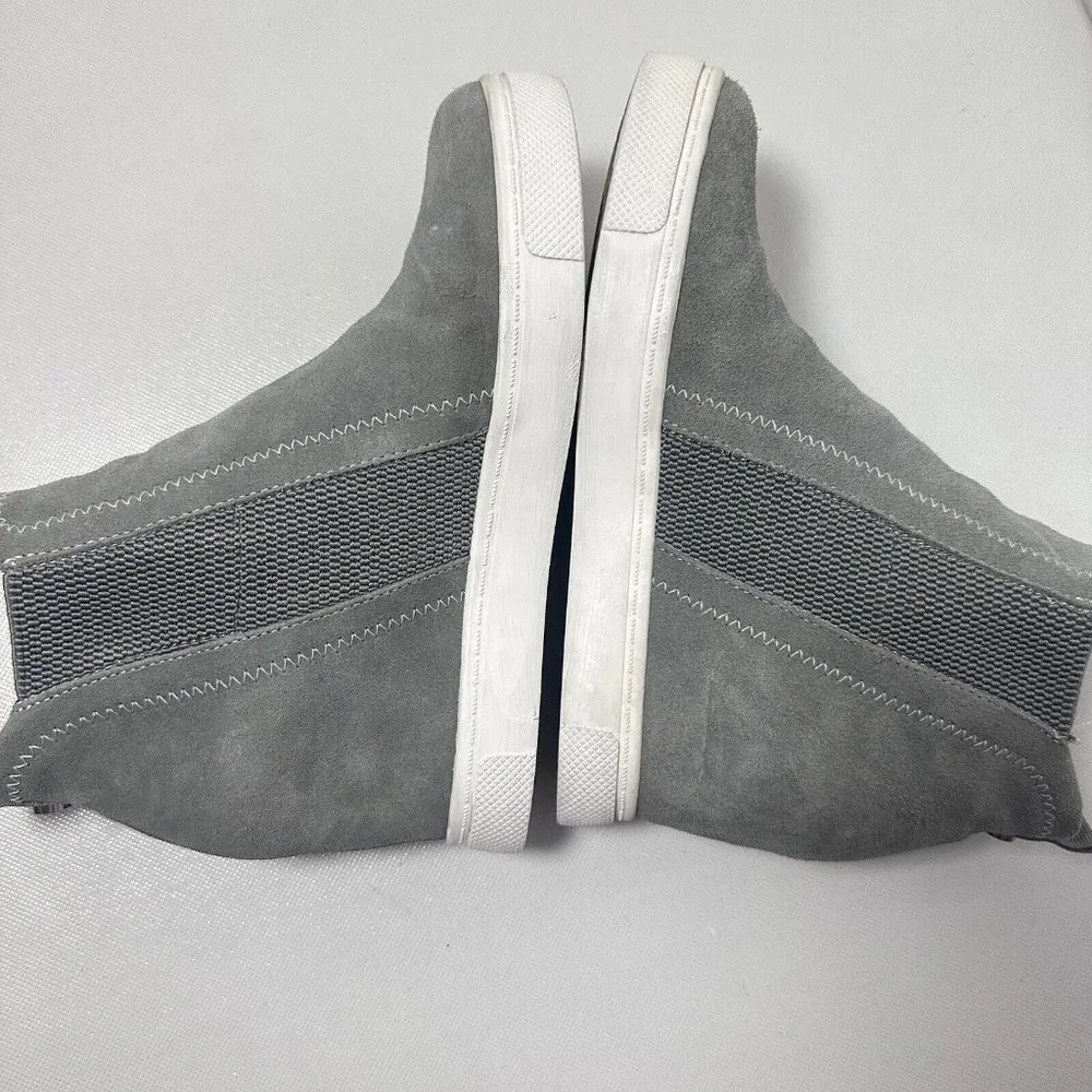 Steve Madden Sneakers Womens Leii Wedge Gray Suede Chelsea Round Toe Size 8 - Image 2