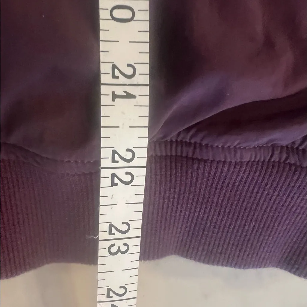 New Balance Linear Heritage Woven Bomber Jacket Plum Women’s Size Small EUC - Image 8