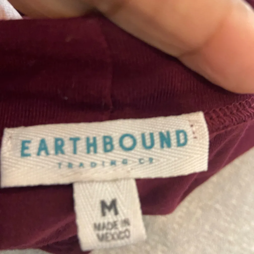 Earthbound  Deep Burgundy Wrap Blouse - Image 3